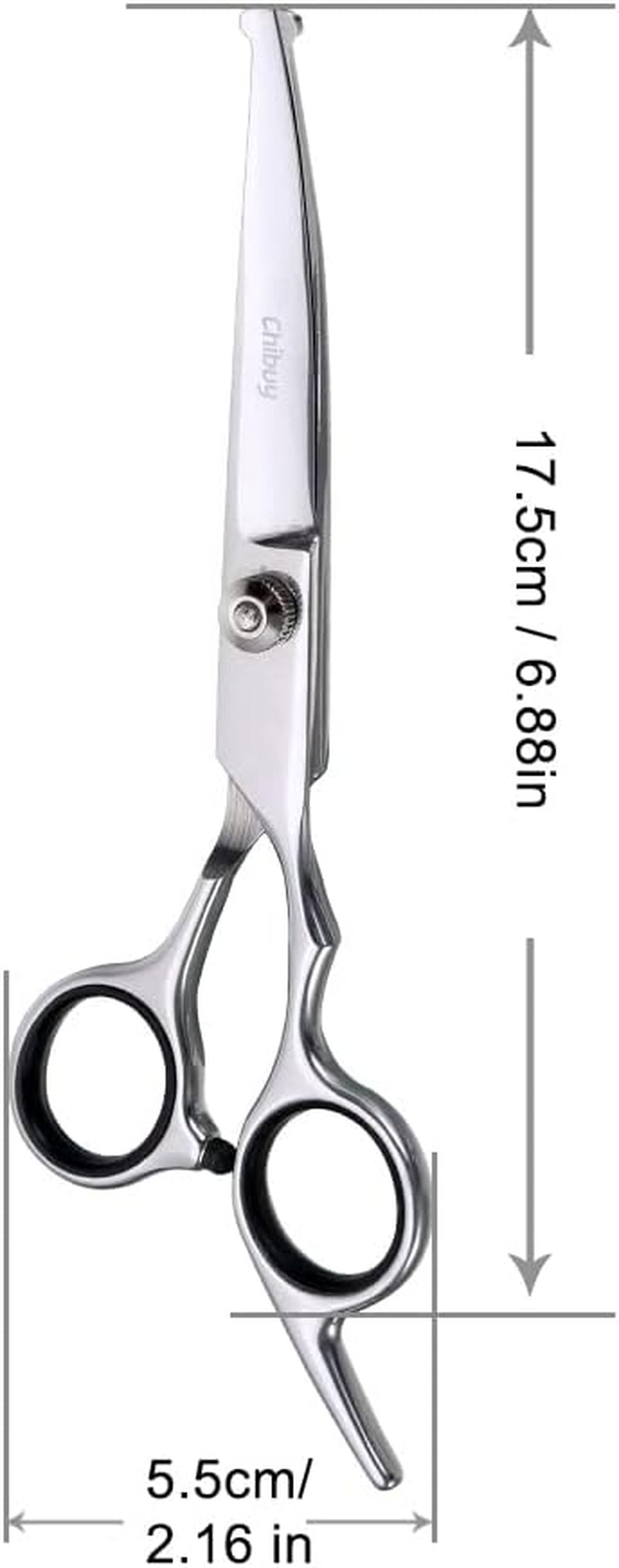 Pawluxe Curved Grooming Scissors with Round Tips