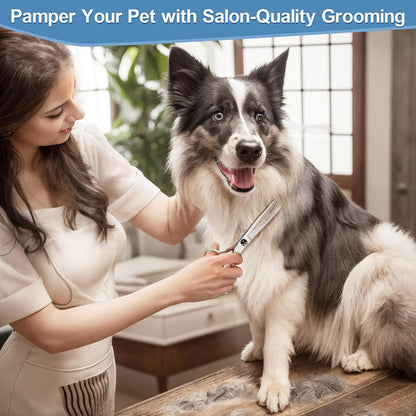 Pawluxe 6-in-1 Titanium Grooming Scissors Set
