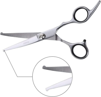 Pawluxe Curved Grooming Scissors with Round Tips