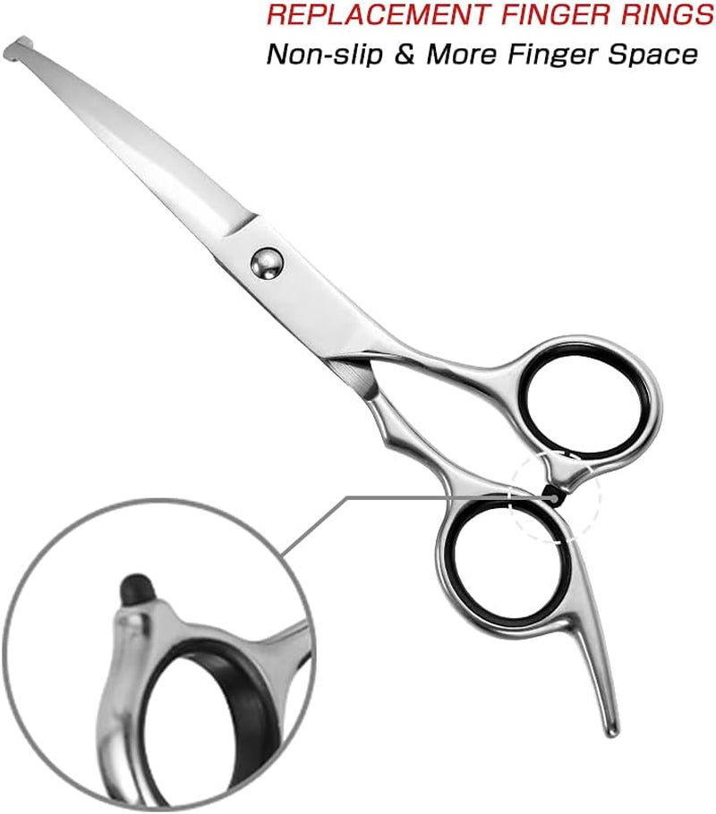 Pawluxe Curved Grooming Scissors with Round Tips
