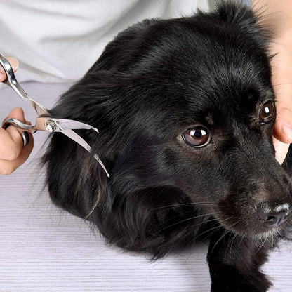 Pawluxe Curved Grooming Scissors with Round Tips