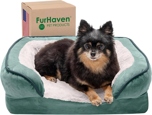 Pawluxe Velvet Waves Memory Foam Dog Bed
